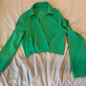 Elegant Green Women's Top